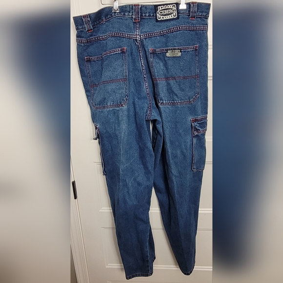 Y2K Vintage Iceberg History Cargo Pants Size 40 - Picture 1 of 11
